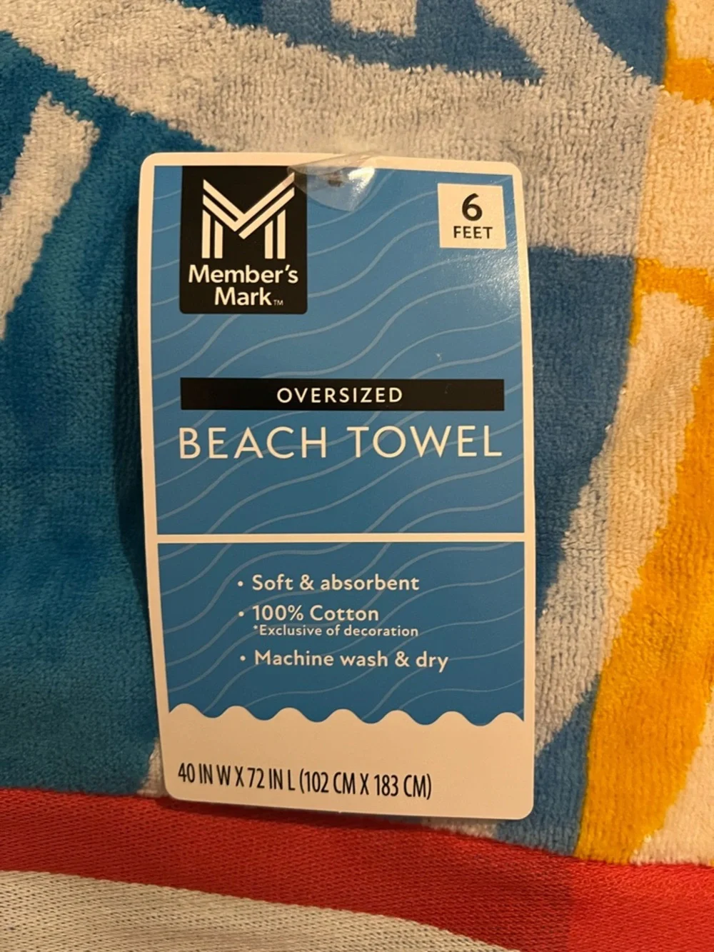 Seas The Day Oversized Beach Towel